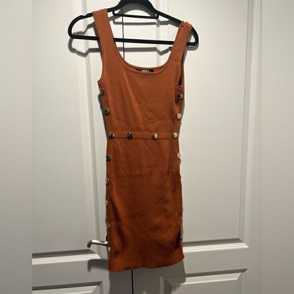 Hera Collection Knit ribbed, sweater style dress. - Picture 1 of 5